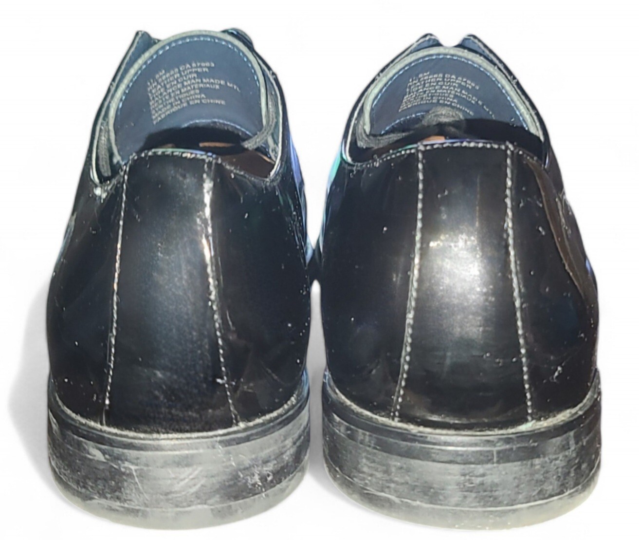 SAOLA Scarpe eleganti uomo Nordstrom stringate in pelle nera taglia 11 5