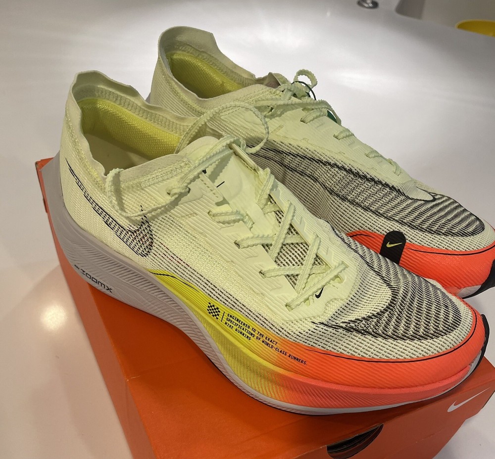 Nike ZoomX Vaporfly Next% 2 Mens Running Shoes US 11.5 Volt CU4111 700