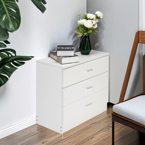 Modern 3 Drawer Dresser Chest Of Organizer Bedroom Bedside Tower Storage Cabinet - Picture 11 of 24