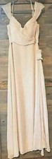 NWT BIRDY GREY XL BRIDESMAID DRESS SPENCE CONVERTIBLE CHIFFON PALE BLUSH,POCKETS