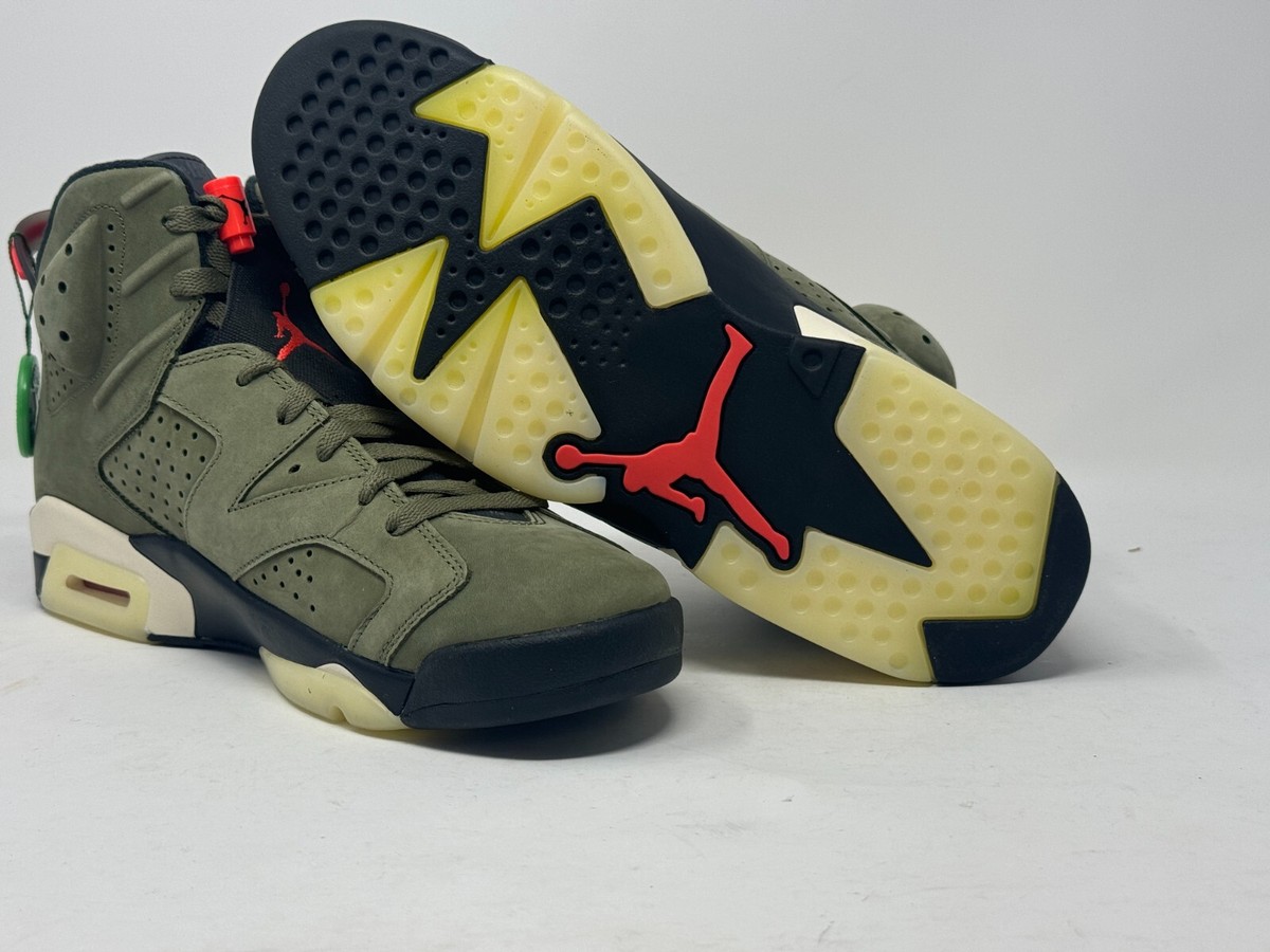 Size 10.5 - Jordan 6 Retro x Travis Scott Mid Olive for sale