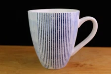 WATERFALL Over and Back Blue Geometric Lines Brush Stroke Coffee Mug (s) Cup