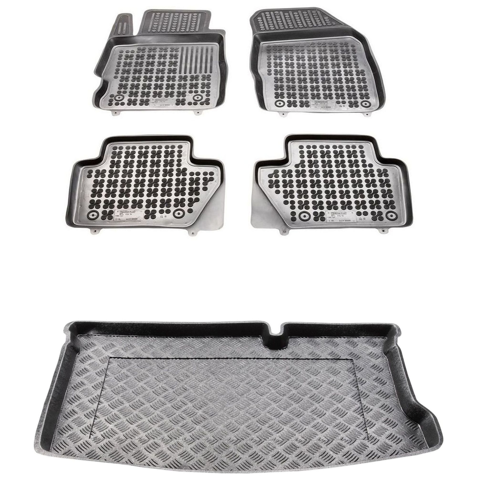 Tapis de coffre PE thermoformé et tapis de sol premium pour Ford KA III