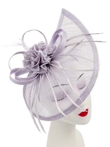 Women Headband Clip Wide Teardrop Fascinator Wedding Ladies Day Race Royal Ascot - Picture 79 of 81