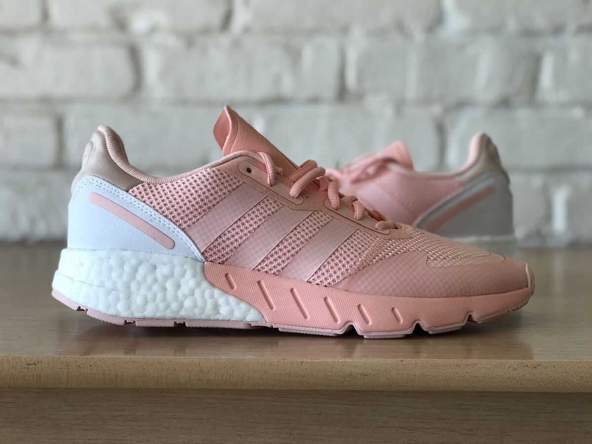 Adidas Originals ZX 1K Boost Pink White running gym New Adidas Originals ZX 1K Boost Pink White running gym New