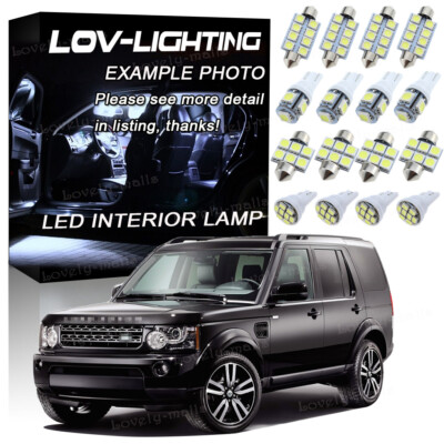 19 x White 6K LED Interior Light Bulbs Package Kit For 2010-2016 Discovery 4 LR4