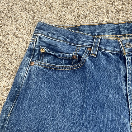 Levis 501XX Jeans Mens 34x32 (32x30.5) Original Straight Button Fly Denim - Picture 4 of 14