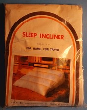 Vintage 70's Jobar Inflatable Sleep Incliner White - New Old Stock