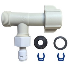 Bidet Toilet Seat T Adapter, Plastic T Valve Adapter for Bidet, 3 Way Valve, ...