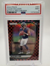 2024 Prizm - Rookies Caleb Williams #301 Black & Red Checker Prizm (RC) PSA 9