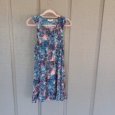 Parker Print Mini Dress Size S Women Feminine Sleeveless In English Garden