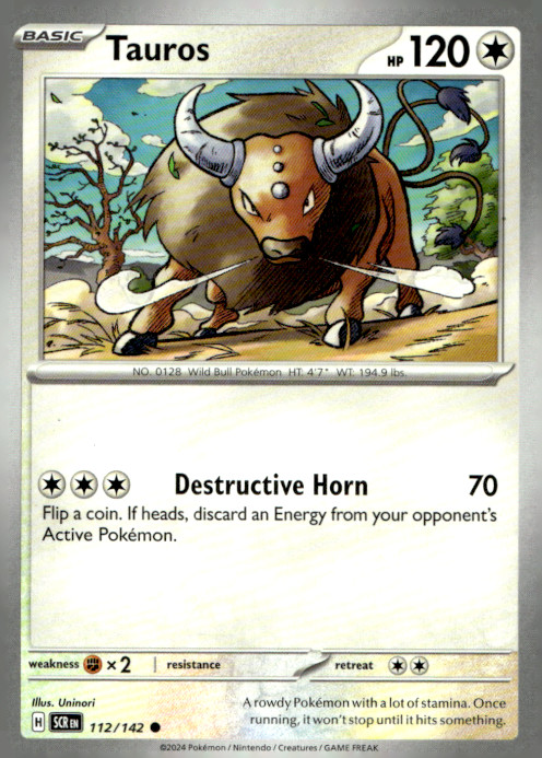Tauros Common SV07: Stellar Crown 112/142 NM