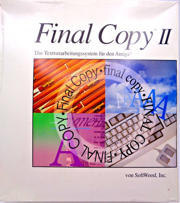 COMMODORE AMIGA -- FINAL COPY II (SOFTWOOD)