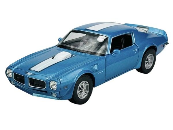 Welly 1972 Pontiac Firebird Trans Am Blue 1:24 Die Cast Metal Model New 24075-image