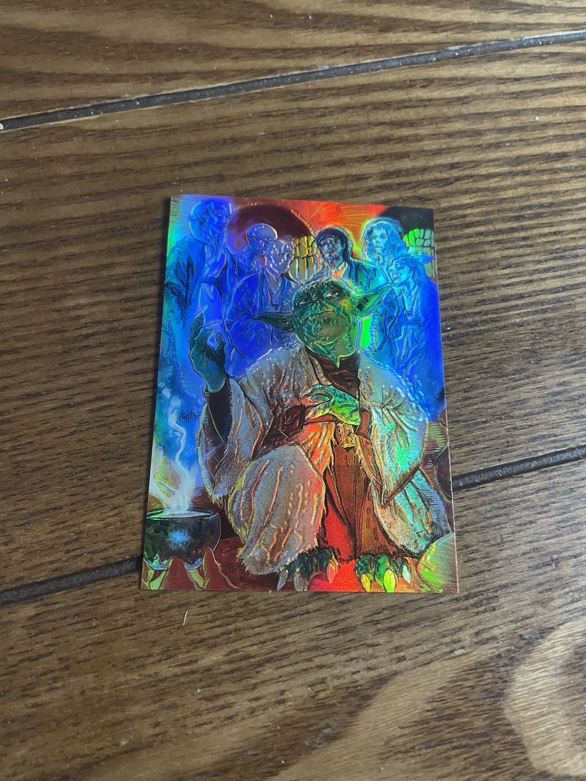 1996 TOPPS STAR WARS FINEST #38 YODA REFRACTOR