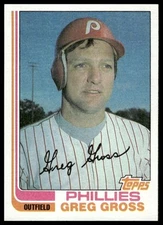 1982 Topps #53 Greg Gross Philadelphia Phillies