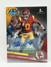 2023 Bowman University Chrome - Chrome Prospect Autographs Korey Foreman #190...
