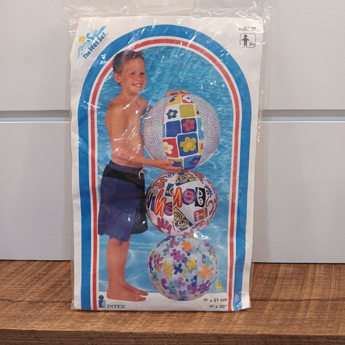 Lot De 2 Ballons De Plage Intex 20 Pouces - Gonflables Pour Piscine, Plage Ou Jardin