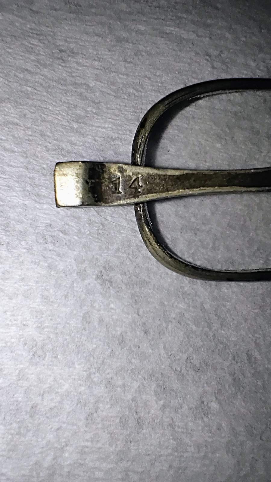 Antique Wire-rectangular Spectacles Sliding Templ… - image 2