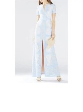 BCBG MAXAZRIA CAILEAN LIGHT BLUE LACE MAXI GOWN DRESS SIZE 2 368