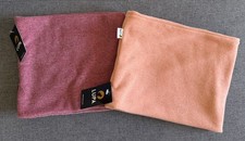 NWT 2 PACK Lupa Handmade Unisex Double Layer Micro Fleece Neck Warmer Orange Red