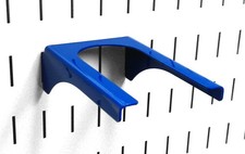 2in Slotted Metal Pegboard Hook Blue Heavy Duty Rust Resistant for Garage Tool