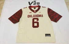 NEW Men's Baker Mayfield Oklahoma Sooners Alternate Jersey Sz Lg
