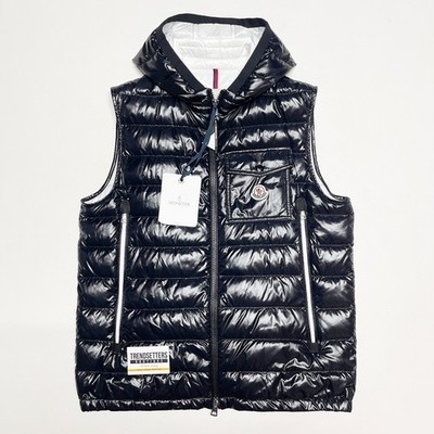 100 % AUTHENTISCH MONCLER SCHWARZ RAGOT GILET WESTE JACKE GRÖSSE 3 LARGE HERREN L PUFFER