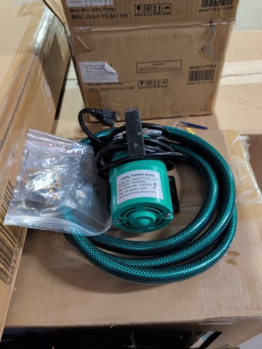 Water Transfer Pump 115V 330 Gallon Electric Utility Pump w/6' Water Hose Kit