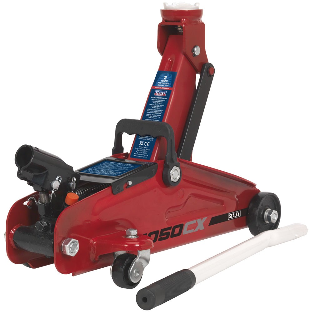 Sealey Trolley Jack 2tonne Short Chassis