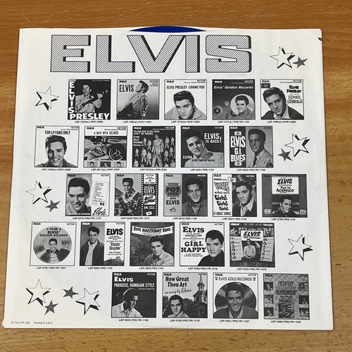 Elvis Presley Moody Blue 1977 RCA AFL1-2428 Vinyl LP Vintage Record Transparent - Picture 7 of 10