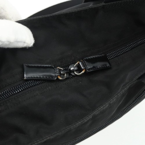 Borsa tote PRADA nylon nero argento originale ka4054 - Foto 10 di 24