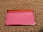 Fossil Pink and Orange Leather Case Holder Wristlet insert — photo 3
