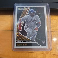 2023 Topps Update Series Black Gold Francisco Alvarez RC BG-16 New York Mets