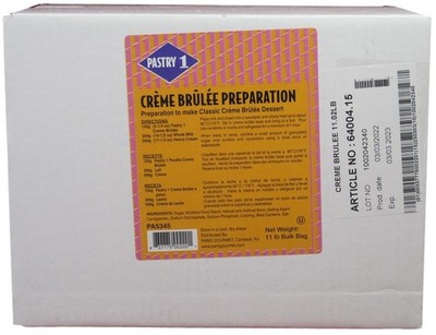 Pastry 1 Creme Brulee Mix - 11 Lbs