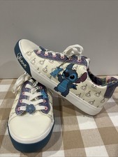 Disney Lilo Stitch Sneakers Shoes blue and white Ohana Womens Size 10