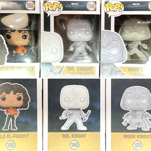 Moon Knight Funko Pop! Marvel #1074 Moon Knight #1048 Mr. Knight #1050 Layla