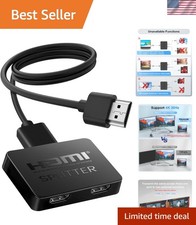 HDMI 1x2 Splitter - High-Bandwidth 4K Video Mirroring for Multiple Screens