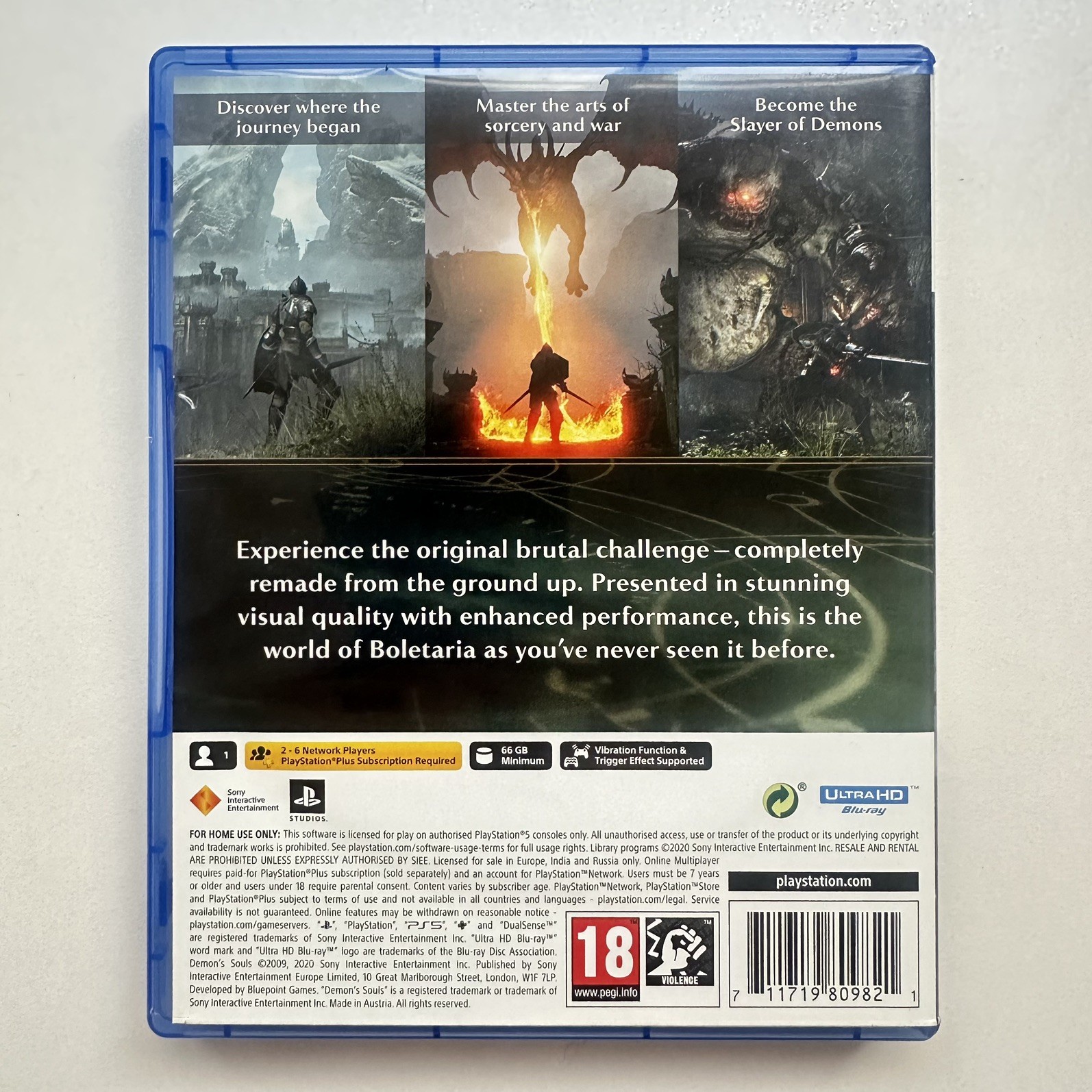 Demon's Souls (Sony PlayStation 5, PS5 Action RPG Remake UK PAL PEGI 18 Complete image 2