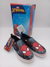 New Marvel Spider-Man Boys Slip-on Shoes Size 12 Black NWT Box Target Brand