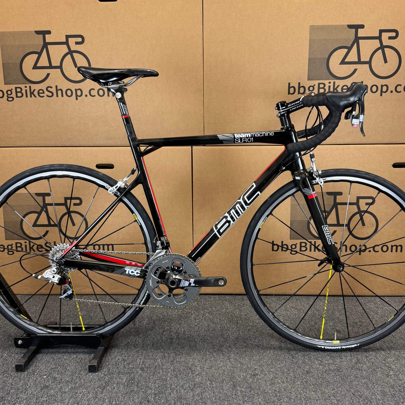 Used BMC Teammachine SLR01, Sram Red, Carbon Road Bike-2011, 53cm (55cm)