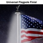 Black Flagpole Eagle Topper Finial Ornament for Telescopic Pole Yard Outdoor 14" — photo 3