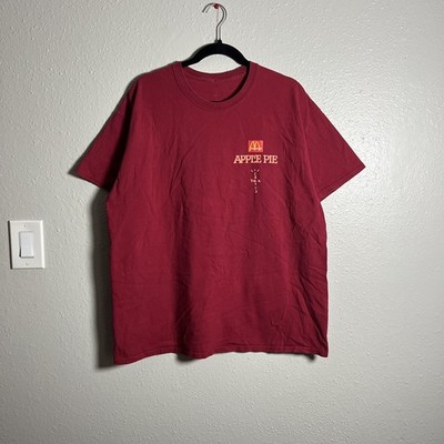 Travis Scott Cactus Jack x McDonald s Apple Pie T-shirt Men s Size Large Red 