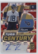 2022 Panini Donruss Elite Turn of the Century Red 28/75 Kyle Philips Auto 1e0w