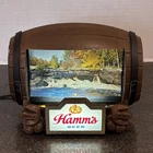 Vintage 1960s Hamm’s Beer Flipper Barrel Motion Sign Lighted Version WORKS🔥