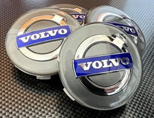 🟢 4x Original Volvo Felgendeckel / Nabendeckel / Felgenkappen 64mm 🟢