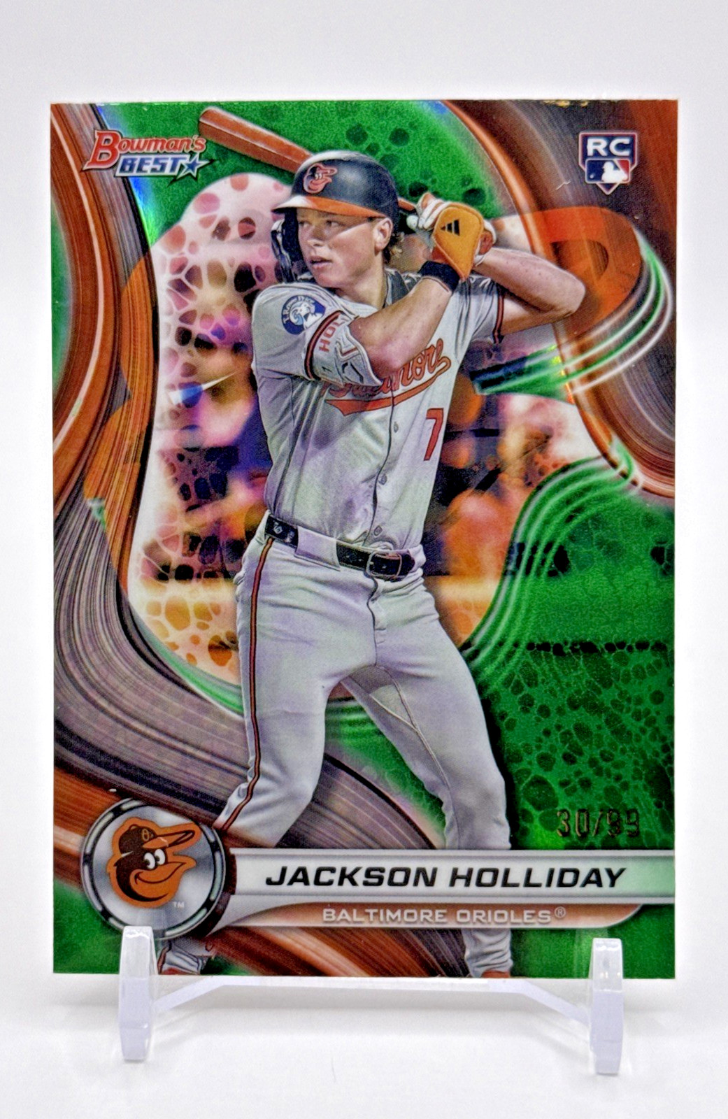 2024 Bowman's Best - Jackson Holliday #13 Green Refractor /99 (RC)