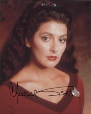 MARINA SIRTIS as Deanna Troi - Star Trek: TNG 8"x10" GENUINE SIGNED AUTOGRAPH