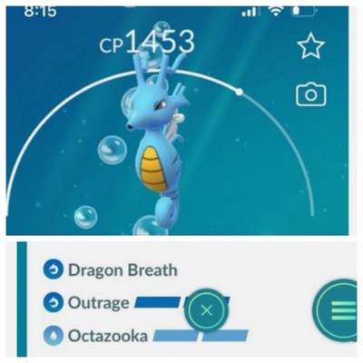 Kingdra Great League Level 20  PvP, 2 Charge , Under 1500 PKMN Go Retro Cup
