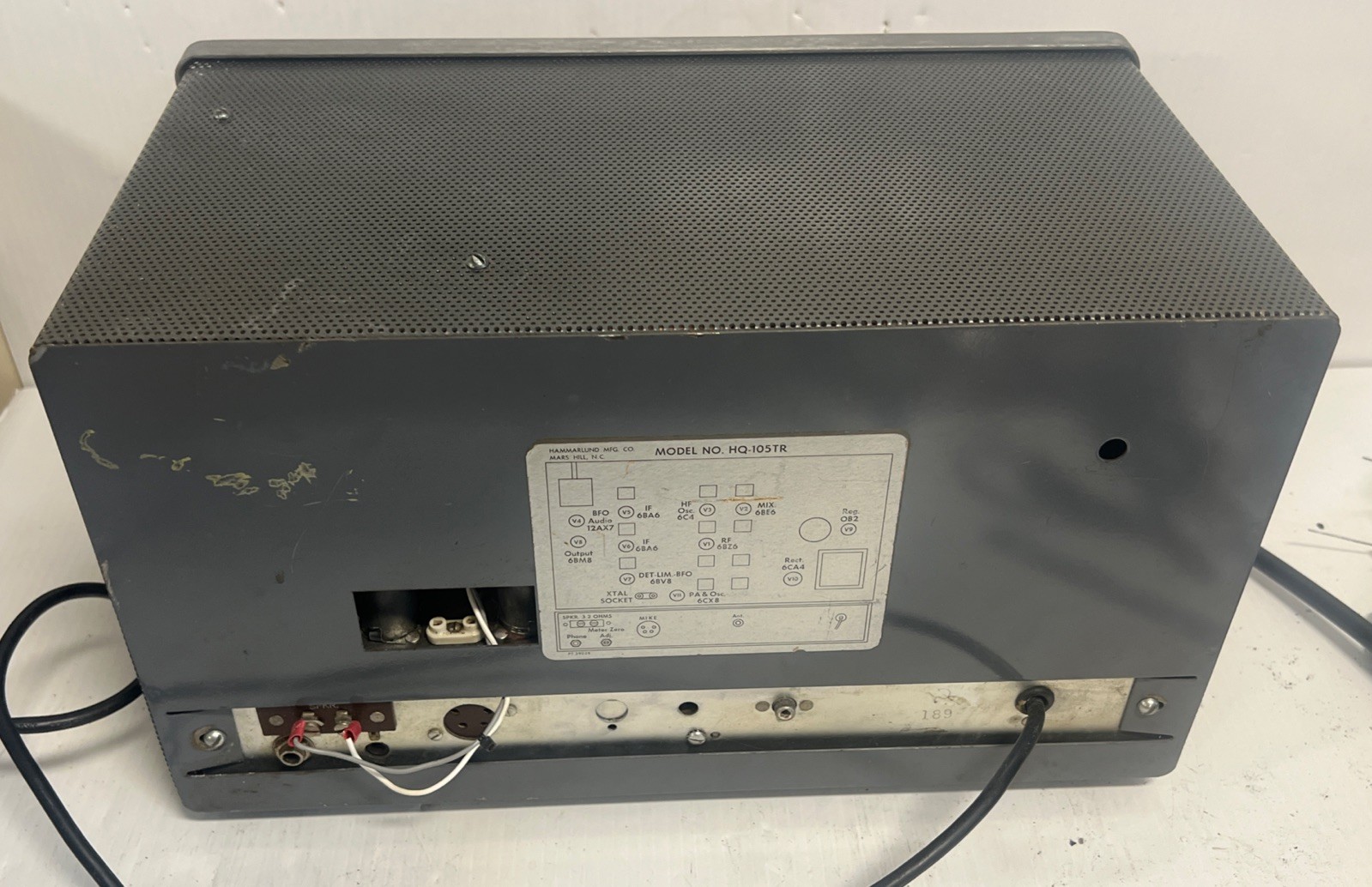 HAMMARLUND HQ-105TR GENERAL COVERAGE RECEIVER / C.B. TRANSMITTER